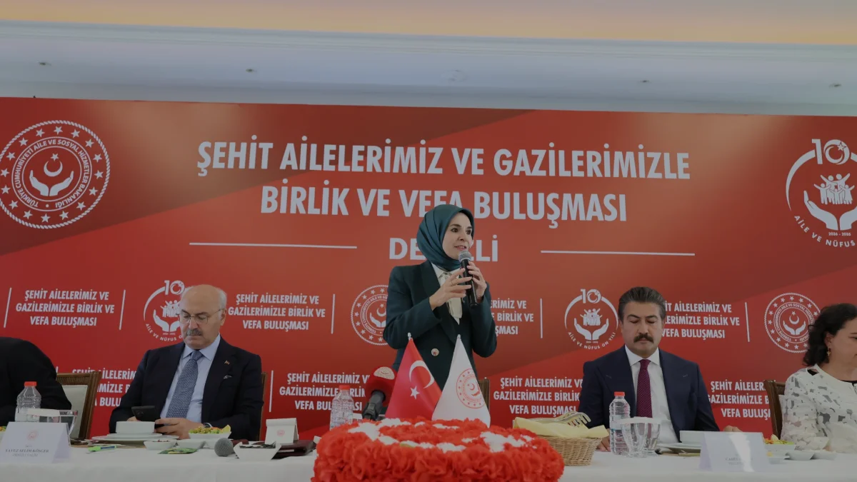 Bakan Göktaş Denizli’de Şehit Aileleri ve Gazilerle Buluştu